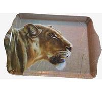 Country Matters Lioness Small Snack Trinket Tray - Karen Lawrence Rowe Artwork with HELPING RHINOS