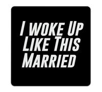 Country Metal Sign I Woke Up Like This Married Room Decor for Men Metal Plaque for House Dining Room Garage Art Poster Gift for Gate 12x12 Inch