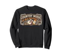 Country Music And Bad Decisions Vintage Western Music Lovers Sweatshirt