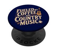 Country Music Coffee Guitar Guitarists Nashville Keepsake PopSockets Adhesive PopGrip