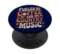Country Music Coffee Guitar Guitarists Nashville Keepsake PopSockets Adhesive PopGrip