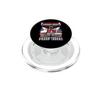Country Music Cowboy Boots & Pickup Trucks Lovers Trucker PopSockets PopGrip for MagSafe