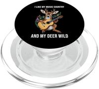 Country Music Deer Hunts Hunting Hunter Guitar Wildlife PopSockets PopGrip for MagSafe