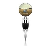 Country Music Drum Wine Stopper Heavy Duty Reusable Wine Saver Keep Fresh Silicone and Zinc Alloy Exquisite Wine Preserver Wine Bottle Stopper a