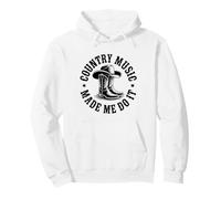 Country Music Made Me Do It Funny Line Dancing Pullover Hoodie