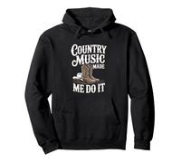 Country Music Made Me Do It Funny Line Dancing Pullover Hoodie