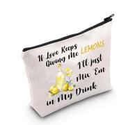 Country Music Makeup Bag Country Music Gifts If Love Keeps Giving Me Lemons I'll Just Mix 'Em in My Drink Country Singer Merch (Lemons UK)