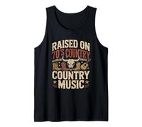 Country Music Retro 70s Guitar Guitarists Nashville Keepsake Tank Top
