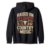Country Music Retro 90s Guitar Guitarists Nashville Keepsake Zip Hoodie