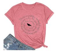 Country Music Shirt Women Blackbird Singing in The Dead of Night Tee Funny Beatles Shirt Vintage Short Sleeve Tops 2025 New Blouses for Women UK Tops for Women UK