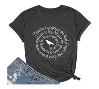 Country Music Shirt Women Blackbird Singing in The Dead of Night Tee Funny Beatles Shirt Vintage Short Sleeve Tops 2025 New Blouses for Women UK Tops for Women UK
