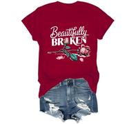 Country Music T-Shirt, Beautifully Broken Shirt, Broken Shirt, Country Music Shirt, Beautifully Broken, Unisex Claret