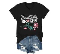 Country Music T-Shirt, Beautifully Broken Shirt, Broken Shirt, Country Music V-Neck Shirt, Beautifully Broken, Unisex Black