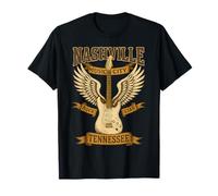 Country Music Women Tee Nashville Music City Guitar Wings T-Shirt