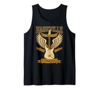 Country Music Women Tee Nashville Music City Guitar Wings Tank Top