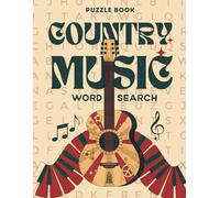 Country Music Word Search: Country Music Themed Word Search Puzzles book, for adults, gift for contry music lover
