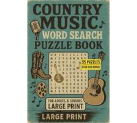 Country Music Word Search: Hit the Right Notes with This Country Music Word Puzzle! | 6 x 9 Inches, 74 Pages, 55 Puzzles