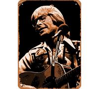 Country Musicians John Denver Metal Tin Sign Poster Vintage Art Wall Decor 12 x 8 inch