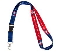 Country of Dominican Republic Flag Lanyard for Keys Keychain Souvenir