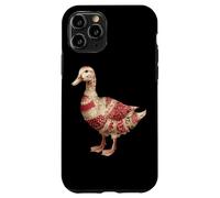 Country Patchwork Duck Retro Floral Quilting Aesthetic Case for iPhone 11 Pro