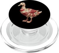 Country Patchwork Duck Retro Floral Quilting Aesthetic PopSockets PopGrip for MagSafe