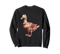 Country Patchwork Duck Retro Floral Quilting Aesthetic Sweatshirt