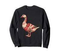 Country Patchwork Goose Rustic Quilting Lover Sweatshirt