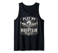 Country Play Me Some Mountain Music Vintage Western Style Tank Top