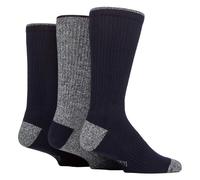 Country Pursuit 3 Pairs Mens Water Repellent Midweight Outdoor Socks for Hiking & Walking - 6-11 UK - Navy