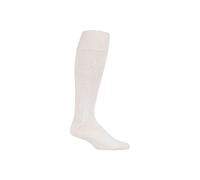 Country Pursuit Men's 1 Pack Knee High Outdoor Fisherman Socks for Angling in Cream | Size: 7-11 Country Pursuit Cream 7-11