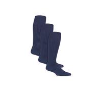 Country Pursuit Men's 3 Pack Long Knee High Military Action Socks in Navy | Size: 6-11 Country Pursuit Navy 6-11