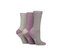 Country Pursuit Women's 3 Pairs Water Repellent Midweight Outdoor Socks for Hiking & Walking in Light Grey | Size: 4-8 Country Pursuit Light Grey 4-8