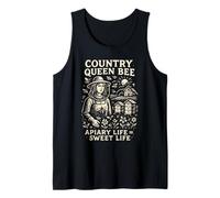 Country Queen Bee Apiary Life Beekeeper Nature Design Tank Top