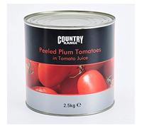 Country Range Peeled Plum Tomatoes in Tomato Juice - 1x2.5kg