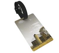 Country Retro Farm Rural Pasture Natural 2 Pcs Luggage Tags, Privacy Cover ID Label Loop and Address Card for Travel Bag Suitcase