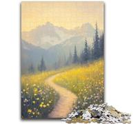 Country Road 1000 Pieces Jigsaw Puzzle for Adults& Teens,Challenging Family Activity Games DIY Toy for Home Wall Decor Gifts (38x26cm)