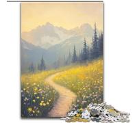 Country Road Puzzles for Adults 1000 Pieces, Suitable for Ages 14 And Up Wall Decoration Christmas Birthday Gift (50x75cm)