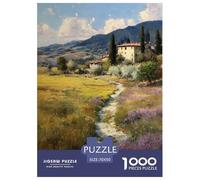 Country Roads Jigsaw 1000 Pieces For Adults And Kids Jigsaw Puzzles Oil Painting Style Impossible Puzzle Educational Games Gifts 70x50cm/1000pcs