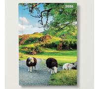 Country Scenes - 2026 Red Robin A5 Padded Diary Planner Countryside Landscape