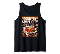 Country Simplicity Porch Swing Vibes Southern Food Lover Tank Top