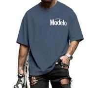Country T Shirts Men Crewneck Oversized Dark Blue