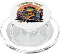 Country Toad Mountain Frog Western Home Guitar Sunset Fun PopSockets PopGrip for MagSafe