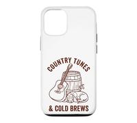 Country Tunes Cold Brews Acoustic Guitar Dog Case for iPhone 12/12 Pro