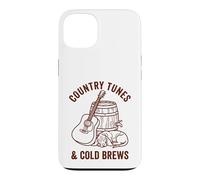 Country Tunes Cold Brews Acoustic Guitar Dog Case for iPhone 13