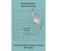Country United States Word Searches: Puzzle Book 6x9”, 111 pages, 50+ Puzzles,… Gift for ;Travellers, Study, during Vacation, Holiday or Time to Relax