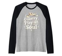 Country Vibes Country Playlist Country Hits Nashville Sound Raglan Baseball Tee