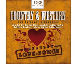 COUNTRY & WESTERN-200 GREATEST LOVE-SONGS WALLET 10 CD NEW
