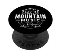 Country Western Play Me Some Mountain Music Guitar PopSockets Adhesive PopGrip