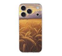 Country Wheat Golden Sunset Cute Phone Case Compatible for iPhone 17/Air/Pro/Pro Max Slim Fit Shockproof TPU Phone Cover