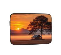 Countryside at Dusk Laptop Sleeve Case 12 Inch Suitable for Notebook Computer Tablet Traveling Carrying Simple Case